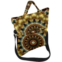 Pattern Abstract Background Art Fold Over Handle Tote Bag by Sapixe