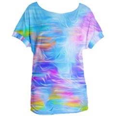 Background Drips Fluid Colorful Women s Oversized Tee by Sapixe