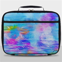 Background Drips Fluid Colorful Full Print Lunch Bag by Sapixe