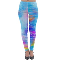 Background Drips Fluid Colorful Lightweight Velour Leggings by Sapixe