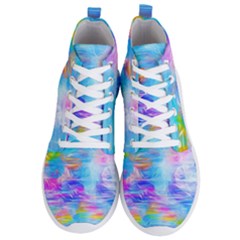 Background Drips Fluid Colorful Men s Lightweight High Top Sneakers by Sapixe