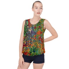 Dubai Hotel Art Bubble Hem Chiffon Tank Top