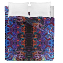 Kaleidoscope Art Pattern Ornament Duvet Cover Double Side (queen Size) by Sapixe