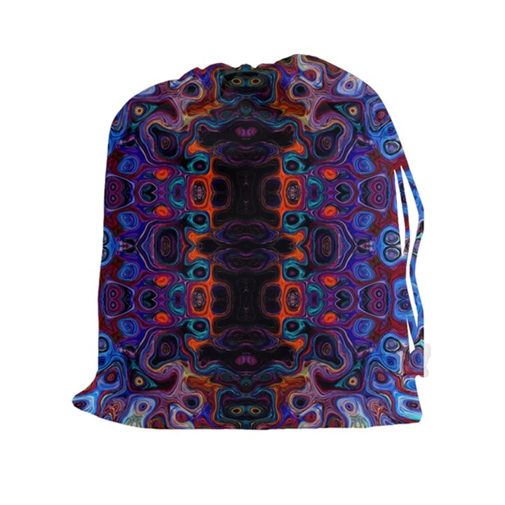 Kaleidoscope Art Pattern Ornament Drawstring Pouch (XXL)