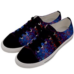 Kaleidoscope Art Pattern Ornament Men s Low Top Canvas Sneakers by Sapixe