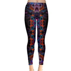 Kaleidoscope Art Pattern Ornament Inside Out Leggings by Sapixe