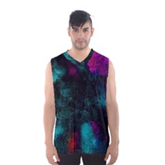 Background Art Abstract Watercolor Men s Basketball Tank Top