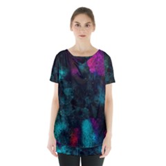 Background Art Abstract Watercolor Skirt Hem Sports Top by Sapixe