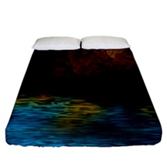 Background Cave Art Abstract Fitted Sheet (queen Size) by Sapixe