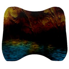 Background Cave Art Abstract Velour Head Support Cushion by Sapixe