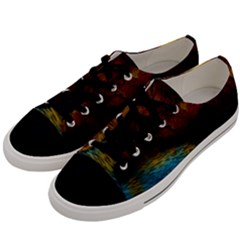 Background Cave Art Abstract Men s Low Top Canvas Sneakers by Sapixe