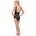 Background Cave Art Abstract Cross Front Low Back Swimsuit View2