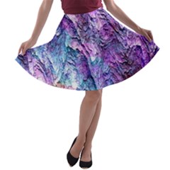 Background Peel Art Abstract A-line Skater Skirt by Sapixe