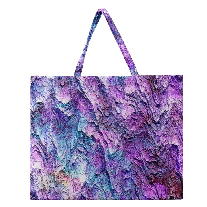 Background Peel Art Abstract Zipper Large Tote Bag