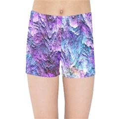 Background Peel Art Abstract Kids Sports Shorts by Sapixe