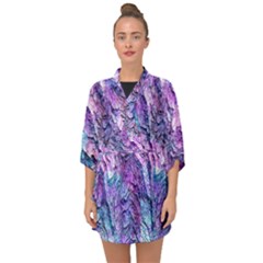 Background Peel Art Abstract Half Sleeve Chiffon Kimono by Sapixe