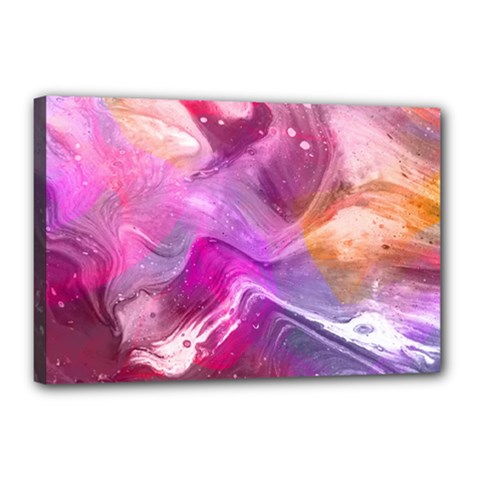 Background Art Abstract Watercolor Canvas 18  X 12  (stretched) by Sapixe