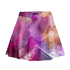 Background Art Abstract Watercolor Mini Flare Skirt by Sapixe