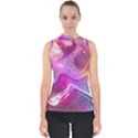 Background Art Abstract Watercolor Mock Neck Shell Top View1