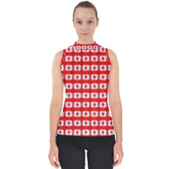 Contemplaid19 Mock Neck Shell Top