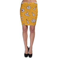 Funny Halloween Party Pattern Bodycon Skirt