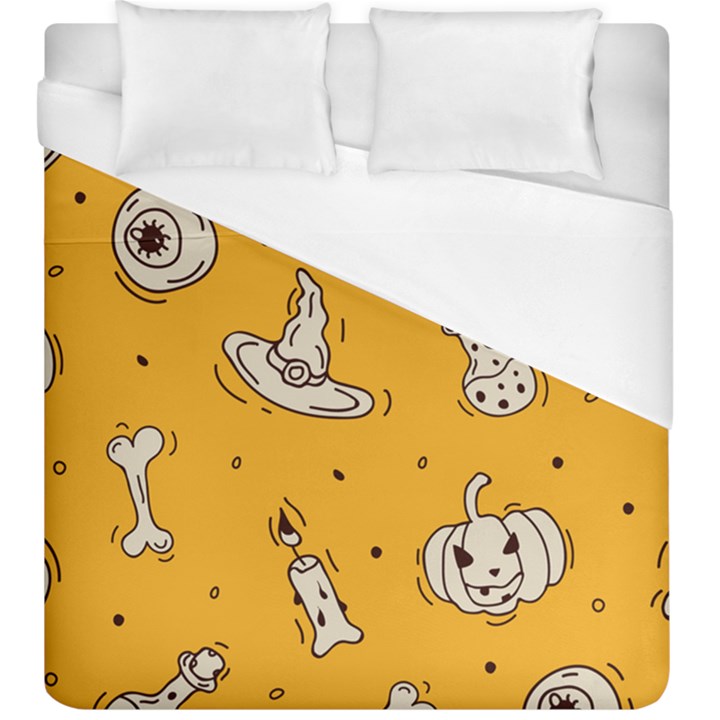 Funny Halloween Party Pattern Duvet Cover (King Size)