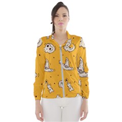 Funny Halloween Party Pattern Windbreaker (women)