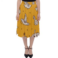 Funny Halloween Party Pattern Classic Midi Skirt by HalloweenParty