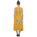 Funny Halloween Party Pattern Midi Tie-Back Chiffon Dress View2