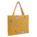 Funny Halloween Party Pattern Zipper Medium Tote Bag View2