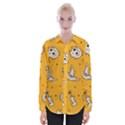 Funny Halloween Party Pattern Womens Long Sleeve Shirt View1