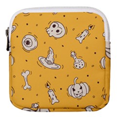 Funny Halloween Party Pattern Mini Square Pouch by HalloweenParty