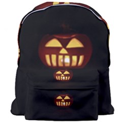 Funny Spooky Scary Halloween Pumpkin Jack O Lantern Giant Full Print Backpack by HalloweenParty