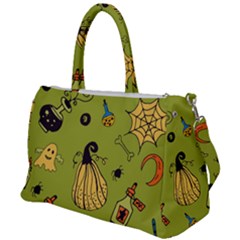 Funny Scary Spooky Halloween Party Design Duffel Travel Bag by HalloweenParty