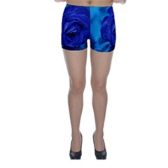 Beauty Bloom Blue 67636 Skinny Shorts