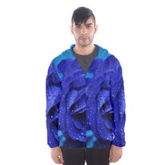 Beauty Bloom Blue 67636 Hooded Windbreaker (Men)