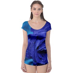 Beauty Bloom Blue 67636 Boyleg Leotard  by hhhh