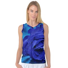 Beauty Bloom Blue 67636 Women s Basketball Tank Top