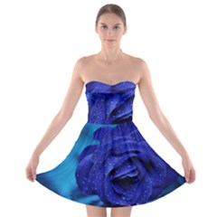 Beauty Bloom Blue 67636 Strapless Bra Top Dress