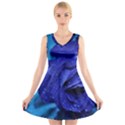 Beauty Bloom Blue 67636 V-Neck Sleeveless Dress View1