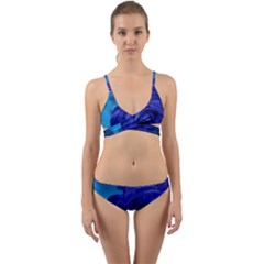 Beauty Bloom Blue 67636 Wrap Around Bikini Set