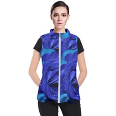 Beauty Bloom Blue 67636 Women s Puffer Vest