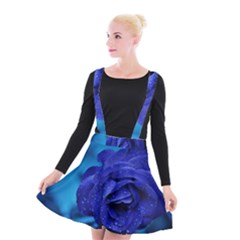 Beauty Bloom Blue 67636 Suspender Skater Skirt