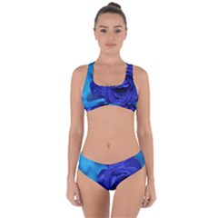 Beauty Bloom Blue 67636 Criss Cross Bikini Set