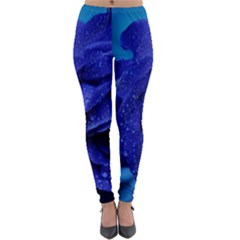 Beauty Bloom Blue 67636 Lightweight Velour Leggings