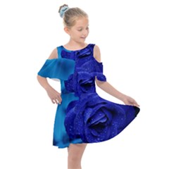 Beauty Bloom Blue 67636 Kids  Shoulder Cutout Chiffon Dress by hhhh