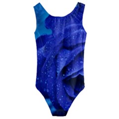 Beauty Bloom Blue 67636 Kids  Cut-out Back One Piece Swimsuit by hhhh