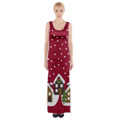 Winter Idyll Maxi Thigh Split Dress by Valentinaart