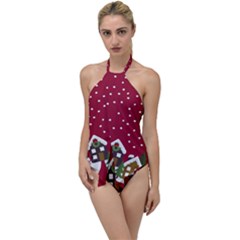 Winter Idyll Go With The Flow One Piece Swimsuit by Valentinaart