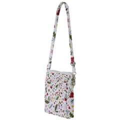 Floral Christmas Pattern  Multi Function Travel Bag by Valentinaart